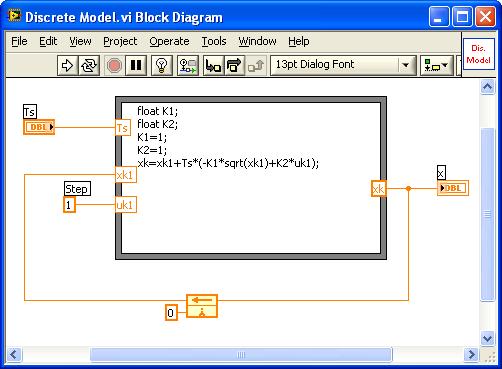 Control in LabVIEW Control the