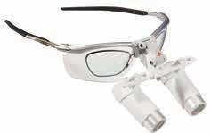 Optional clip-in correction frame for prescription lenses. HEINE Professional L Headband with S-GUARD Professional L Headband with S-GUARD S-GUARD splash protection.