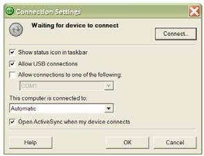 Depending upon your connection type, make sure that the Allow USB connection boxes are selected. Then select Co