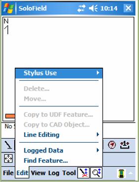Delete = Delete a node or feature Move = Move a node Copy to UDF Feature = used in Freehand Redlining Logged