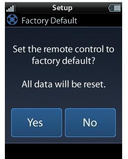 Factory Default WARNING! Selecting this option returns the MXHP-R500 to its factory default settings.