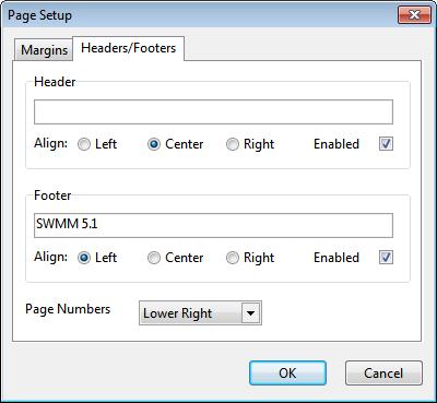 10.2 Setting the Page Format To format the printed page: 1. Select File >> Page Setup from the main menu. 2.