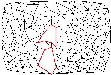 378 D. WEI ET AL. Figure 3. Delaunay triangulation with an islet constrained. (a) 4.