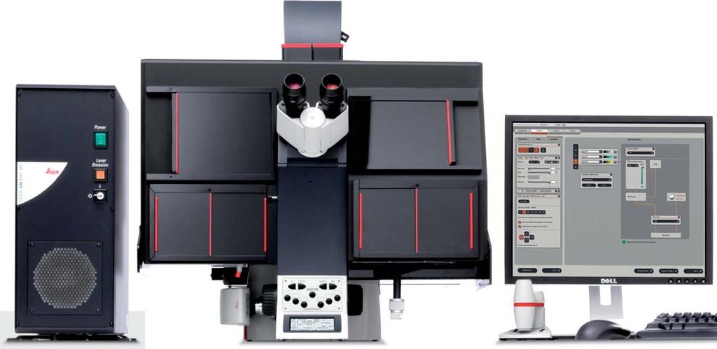 Control all functions Leica s powerful Leica AF6000 fluorescence software guides the operation of the TIRF system. TIRF and microscope functions are controlled via the clearly designed interface.