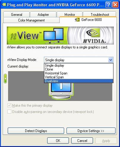 Graphic card with NVIDIA chipset 1.
