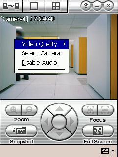 3. To change the video quality, enable/disable audio, and select to display different camera, tap on the video