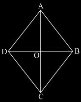 47. Diagonals of rhombus ABCD intersect at point O in the figure below. What is the measure of angle AOB? 48.