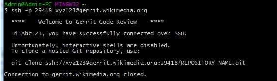 8. Gerrit Add SSH Key to Use with Git Gerrit You can add SSH key to Git using the following commands: Step 1: Open Git Bash and get the ssh-agent using the following command.