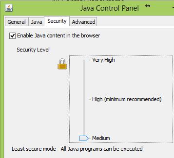 Java Problem: Java prompts to block or allow unsafe content This problem was observed in java version 7 update 21.