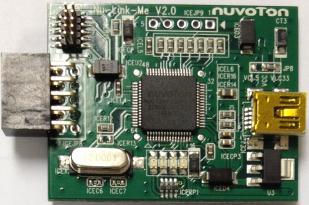 target chip for debugging and programming (the default voltage of the SWD port as 5.0V). SWD Offline Programming Button USB Green Red ICP ICE Status LED Figure 2-2 Nu-Link Configuration 2.
