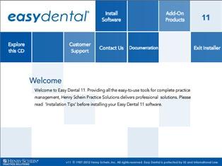 Installing the Server Software If the program will be installed on a networked system, you ll need to install Easy Dental on the file server first. To install the Easy Dental server software 1.