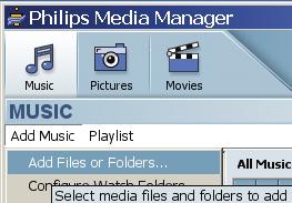 D1 Using UPnP (for Windows 2000) 1 Insert the PC suite CD into your PC. 2 Click "Install Philips Media Manager" to start the installation of PMM.