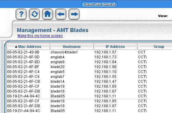 Chapter 6: Using Intel Active Management Technology After performing an AMT discovery, the discovered devices are displayed in the Management - AMT Hosts screen, as shown in the