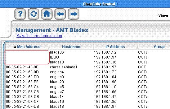 Management - AMT Hosts screen with discovered hosts Viewing Discovered AMT Hosts AMT host without host agent If a A1410 is AMT enabled but does not have the host agent installed, the