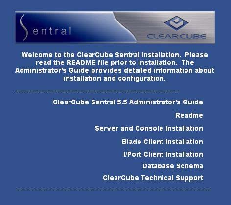 Installing Sentral Server and Sentral Console This section describes how to install Sentral server and console.