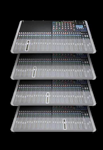 Networking options 2 ViSi Connect option card slots with a total of 128x96 input/output paths for expanded digital I/O including the MultiDigital Card (Firewire/ USB/ADAT), BSS