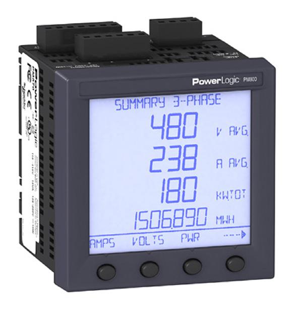 Power Metering Series 800 PowerLogic power-monitoring unit The PowerLogic Power Meter Series 800 offers many high-performance capabilities needed to meter and monitor an electrical installation in a