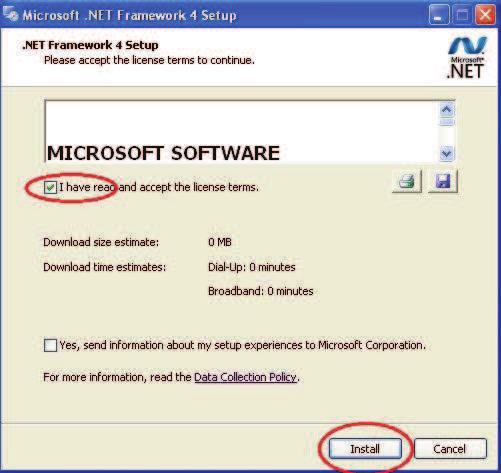 NET Framework installation If the PC is