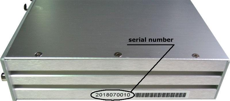 inside its internal EEPROM; Figure below shows where is located your CLIO system serial number.
