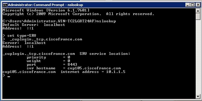 address or PTR records mapping IP address to DNS names. First start nslookup on AD server (10