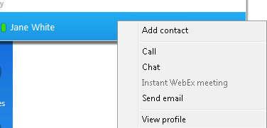 If you only see Contacts and Meetings options, restart Win7-1 or Win7-2 Typing the