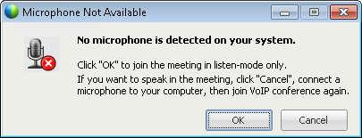 You can choose to be called on your mobile phone or to use computer sound card. Use Call using computer.