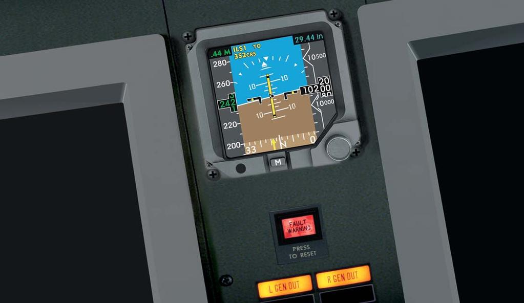 Customized tape readouts allow the addition of a Vertical Speed (VSI) and the unit s flexible display boasts the capability to match the aircraft s EFIS displays, easing the transition between