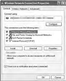 6. Configuring the LAN Settings of the PC ([Example] Wireless LAN in Windows XP: Ad Hoc connection)