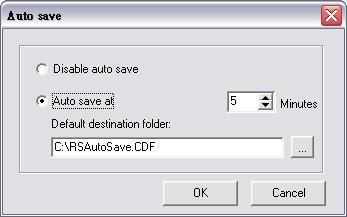 The inputs in both Password and Confirm Password fields must be the same. 5.6 Enabling Auto-Save Function Auto-save function can minimize your data loss in case of unexpected problems. 1.