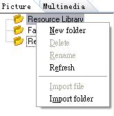 can press <Shift> on the keyboard to keep its aspect ratio. 3. Select a resource thumbnail and drag it onto the page, the resource will be inserted into the page.