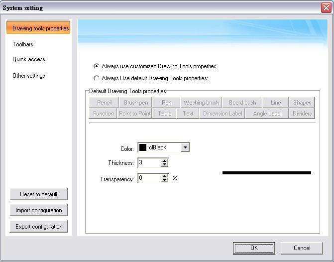 Always use customized Drawing Tools properties: Every time you restart Q Draw, it will apply the properties you