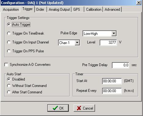 4.3.2 Trigger Menu Advance Mode The trigger menu is used for all acquisition.