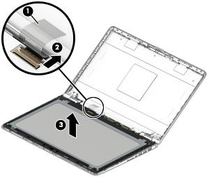 4. If it is necessary to replace the TouchScreen board: NOTE: The TouchScreen board can be removed and replaced without removing the display assembly from the base enclosure. a. Remove the display panel assembly.
