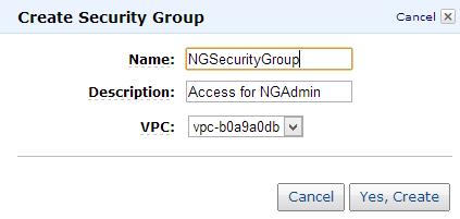 amazon.com/amazonvpc/latest/userguide/vpc_security.html. Step Create a Security Group for Barracuda NG Admin Access Go to the Amazon Web Services VPC console (https://console.aws.amazon.com/vpc/home).
