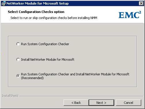 Configuration Checks and Installation Figure 5 Select Configuration Checks Option page 7.