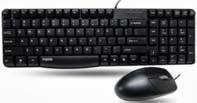 RAPOO WIRED COMBO & MOUSE 1 Rapoo N1820 Wired Optical Mouse & Keyboard Combo - English Layout - Black