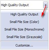 set other options for outputting