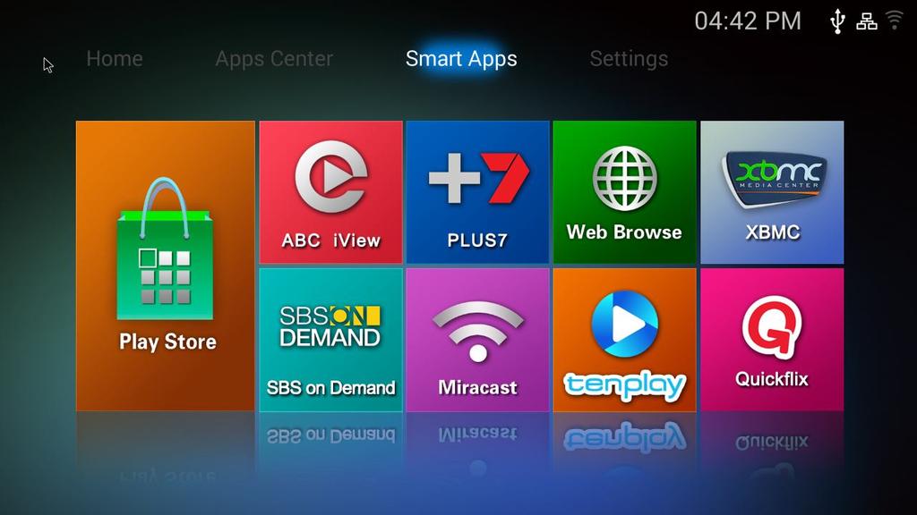 Smart Apps Play Store Access the Google Play Store.