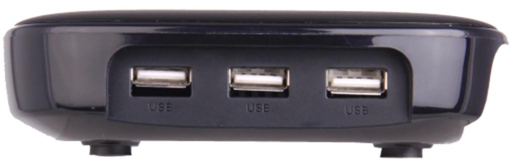 THE PLAYER OUTPUTS SIDE PANEL USB port (1) USB port (2) USB