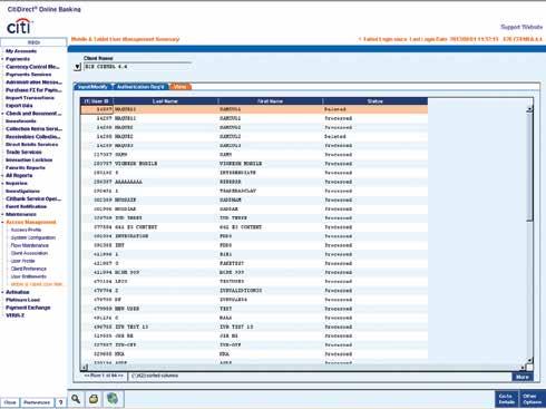 CitiDirect BE Mobile How to set up a new CitiDirect BE Mobile user For Security Managers Security Manager clicks the Authorize button to complete the user setup.