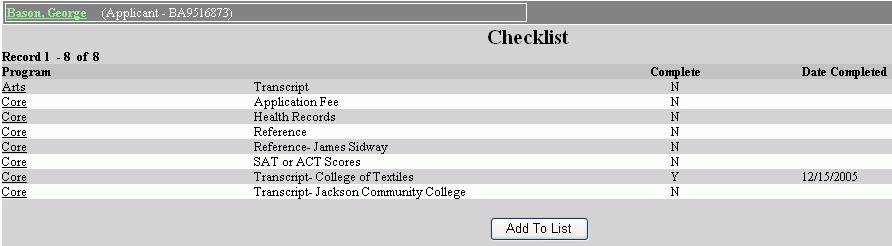 Optional Additions to the Checklist S NISWEB Make sure you want this task to be a checklist item and not an activity.