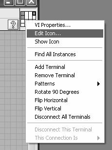 6. Right-click on the Connector Panel and select Edit Icon.