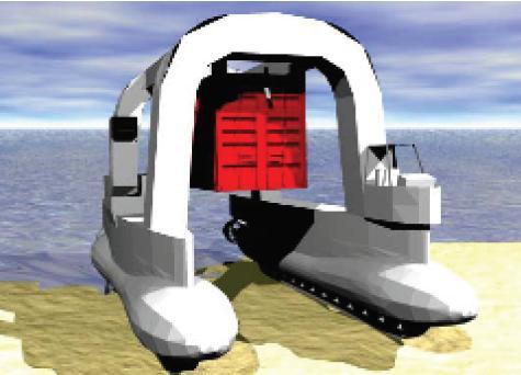 ONR Center for Innovation in Ship Design: Autonomous Navigation of an Amphibious Vehicle A Sea Base cargo