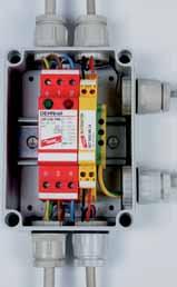 SURGE ARRESTERS TYPE 3 SPD according to EN 61643-11 SPD Class III according to IEC 61643-1 DEHNrail Two-pole Surge Arrester Two-pole surge protection with control device and disconnector Increased