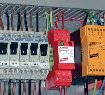 simultaneous disconnection from mains) For protection of the power supply of industrial electronic equipment against surges in switchgears installations. DEHNrail.