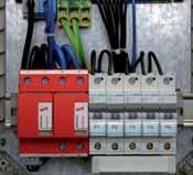 Prewired combined spark-gap-based lightning current and surge arrester, consisting of a base part and plug-in protection modules Maximum system availability due to RADAX Flow follow current