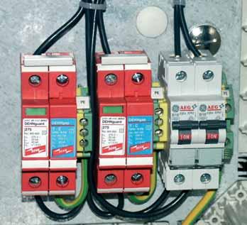 SURGE ARRESTERS TYPE 2 SPD according to EN 61643-11; SPD Class II according to IEC 61643-1; DEHNgap C/T N-PE Surge Arrester Especially for use in TT systems in 3+1 or 1+1 circuits according to IEC