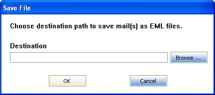Save Converted Mails To save converted mails, After scanning, click Save Mails button on the toolbar or select Save Mails option in the File menu.