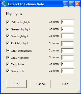 Extracting Highlights to Column Notes 1.