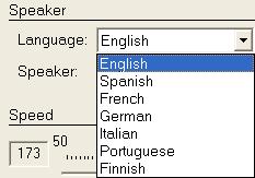 In the OCR area, in the Language list, select the desired language. 4. Click Apply, then OK. To set the language and speaker for reading: 1.